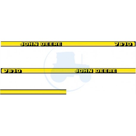 JEU AUTOCOLLANTS JOHN DEERE 7600