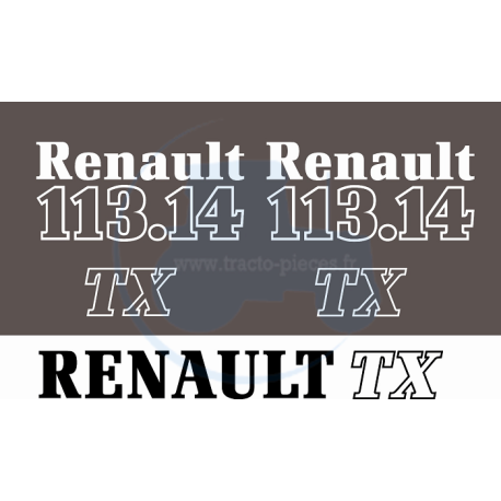 JEU AUTOCOLLANTS RENAULT...