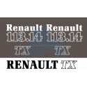 JEU AUTOCOLLANTS RENAULT 113.14 TX