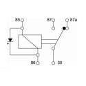 RELAIS INVERSEUR 12V 30/40A 5 BORNES avec diode