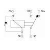 RELAIS INVERSEUR 12V 30/40A 5 BORNES avec diode