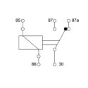 RELAIS INVERSEUR 12V 30/40A 5 BORNES