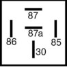 RELAIS INVERSEUR 12V 30/40A 5 BORNES avec diode