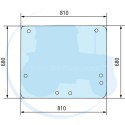 VITRE HAYON 7 TROUS pour tracteurs RENAULT avec cabine ET 33.5 et 33.6