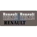 JEU AUTOCOLLANTS RENAULT 113.12 TS