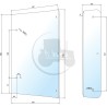 Hayon arrière bombé transparent pour tracteurs Fiat Someca - Cabine CS 14