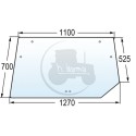 Vitre arrière pour tracteurs Deutz-Fahr