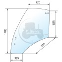 Vitre de porte droite teintée vert pour tracteurs Deutz-Fahr Hürlimann Lamborghini Same