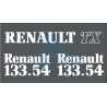 JEU AUTOCOLLANTS RENAULT 133.54 TX