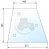 Vitre latérale claire pour tracteurs Massey-Ferguson