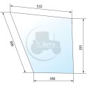 Vitre de porte inférieure gauche pour tracteurs Valtra-Valmet