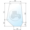 Vitre de porte teintée vert pour tracteurs Landini et Massey-Ferguson