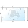 Hayon arrière plate cabine PF Super Confort étroite CS2/1 / CS7 / CS8 clair pour tracteurs Fiat Someca