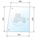 Vitre latérale claire pour tracteurs Case IH