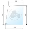 Vitre latérale claire pour tracteurs Case IH