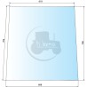 Vitre de porte supérieure gauche teintée vert pour tracteurs John Deere (non compatible série 50)