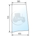 Vitre latérale gauche claire pour tracteurs Case IH, New Holland, Steyr