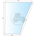 Vitre de porte inférieure gauche teintée vert pour tracteurs John Deere (ne convient pas pour la série 50)