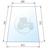 Vitre de porte supérieure claire pour tracteurs Fendt