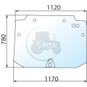 Vitre arrière teintée vert pour tracteurs Case IH, New Holland et Steyr