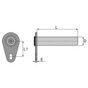 AXE DE BLOCAGE AVEC GRAISSEUR 30X143