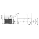 DENT de FOURCHE CONIQUE L880 Ø36 M22x1.5