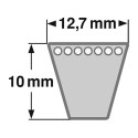 COURROIE DE VENTILLATEUR SPA pour tracteurs MASSEY FERGUSON