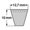 COURROIE DE VENTILLATEUR SPA pour tracteurs MASSEY FERGUSON