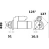 DEMARREUR 24V 4 KW pour moteur DEUTZ FL413