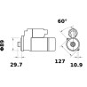 DEMARREUR MAHLE 24V  3.5 KW Z9 pour moteur DEUTZ