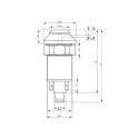 BOUTON POUSSOIR pour tracteurs CASE IH