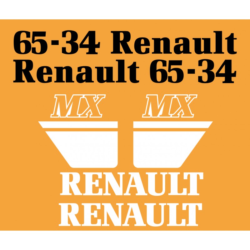 JEU AUTOCOLLANTS RENAULT...