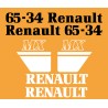 JEU AUTOCOLLANTS RENAULT 65.34MX