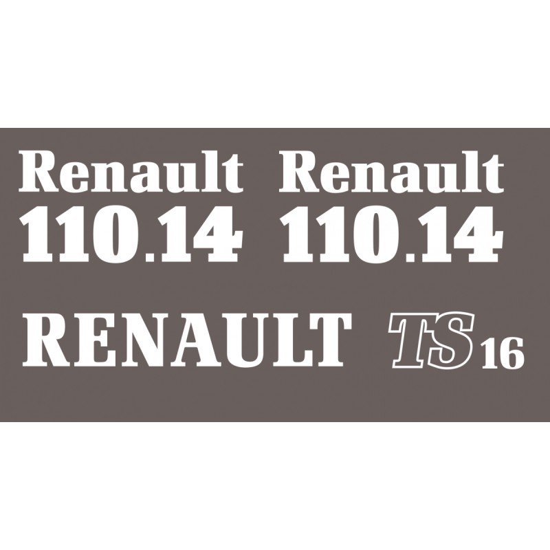 JEU AUTOCOLLANTS RENAULT...