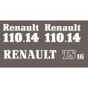 JEU AUTOCOLLANTS RENAULT 110.14 TS16