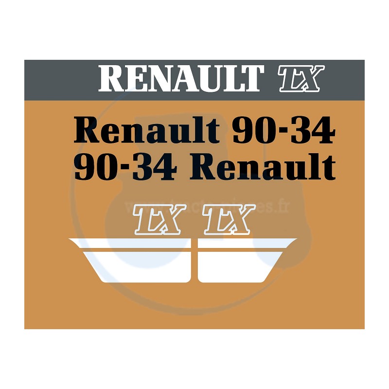 JEU AUTOCOLLANTS RENAULT...
