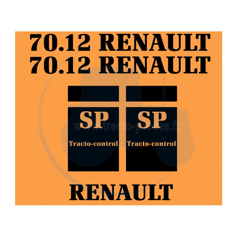 JEU AUTOCOLLANTS RENAULT...