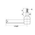 ROTULE CRANTEE pour tracteurs MASSEY-FERGUSON