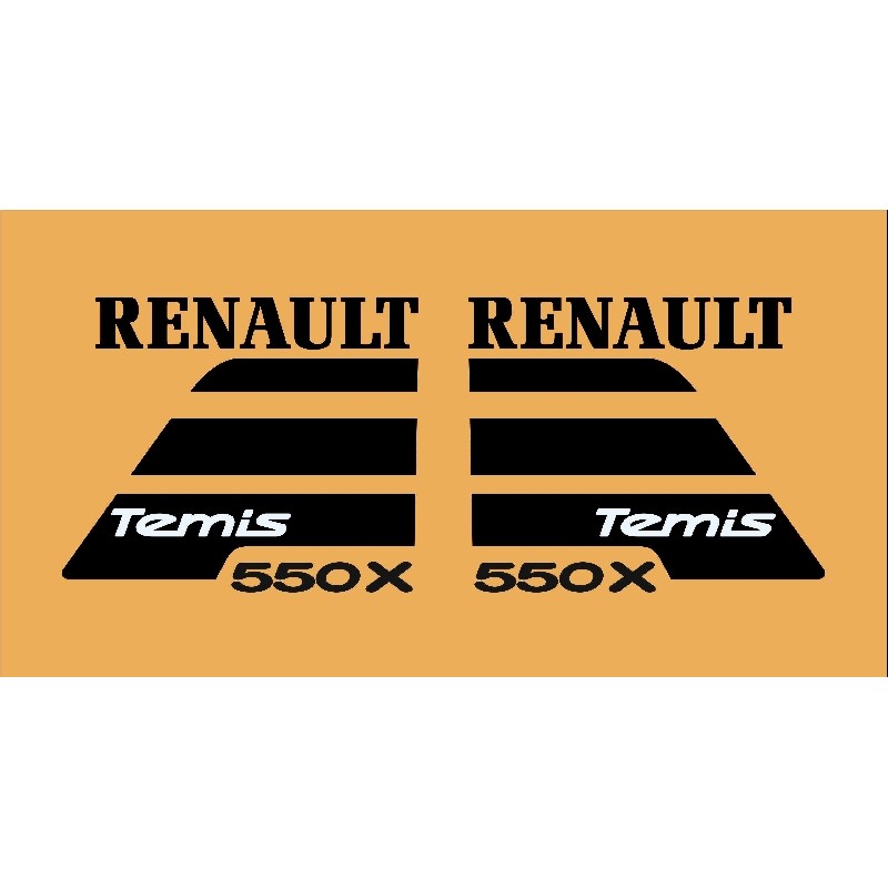 JEU AUTOCOLLANT RENAULT TEMIS 550X
