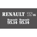 JEU AUTOCOLLANTS RENAULT 95.14 TS16