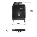 RADIATEUR pour tracteurs MASSEY-FERGUSON 3635 3645 3655 6190 8110 8120 8130