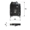 RADIATEUR pour tracteurs MASSEY-FERGUSON 3635 3645 3655 6190 8110 8120 8130