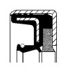 JOINT SPI D'ARBRE DE ROUE 45x60x16/17 pour tracteur