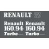 JEU AUTOCOLLANTS RENAULT 160.94 TZ