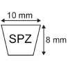 COURROIE SPZ 1262