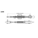 CHANDELLE DE RELEVAGE CBM L 680/815 Ø 22/26 pour tracteurs CASE IH & NEW HOLLAND