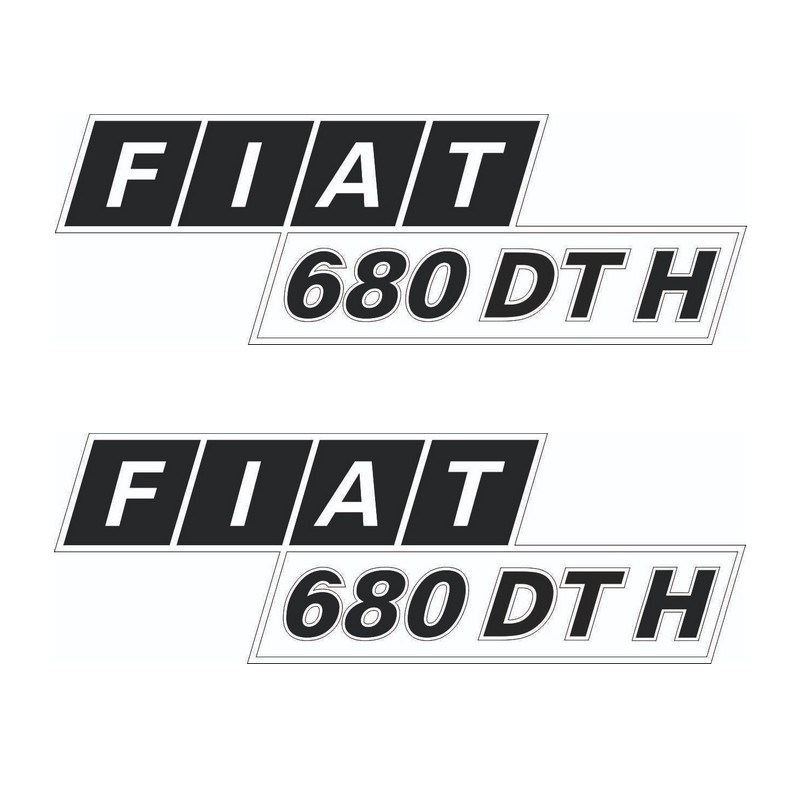 JEU AUTOCOLLANTS FIAT 680 DT H