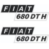 JEU AUTOCOLLANTS FIAT 680 DT H