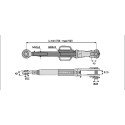 SUSPENTE CBM L 700/950 MM - Ø 22 X 28 pour tracteurs RENAULT ARES ARION & MASSEY FERGSUON 6400 6600 