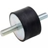 PLOT CYLINDRIQUE ANTI-VIBRATOIRE MALE MALE 13/15 M4